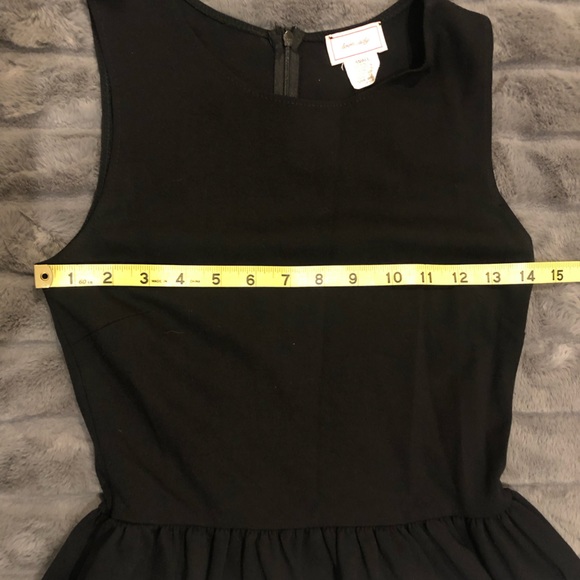 LOVE ADY womens small dress Black white stripes teacup sleeveless fit flare tank - Picture 11 of 13